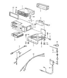 Radio unit / CD changer 968 1992-95