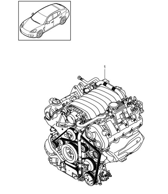 Diagram 101-005 Porsche Macan (95B) MK1 (2014-2018) Engine