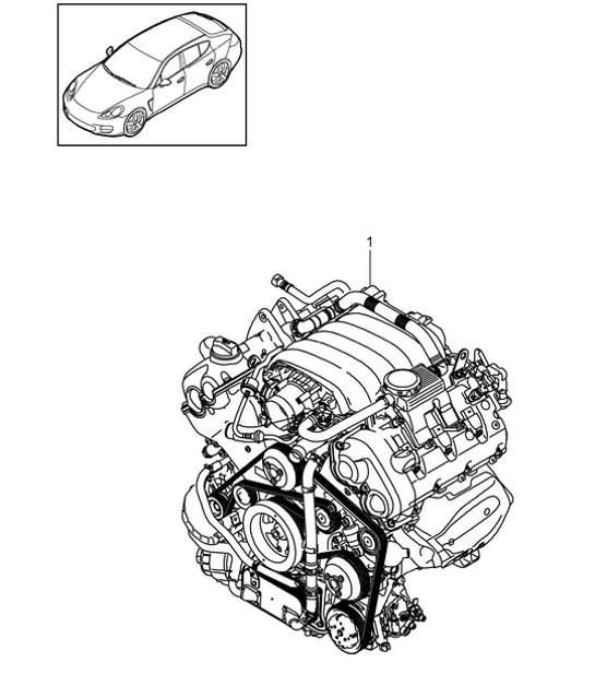 Diagram 101-010 Porsche 356 (1950-1965) Engine
