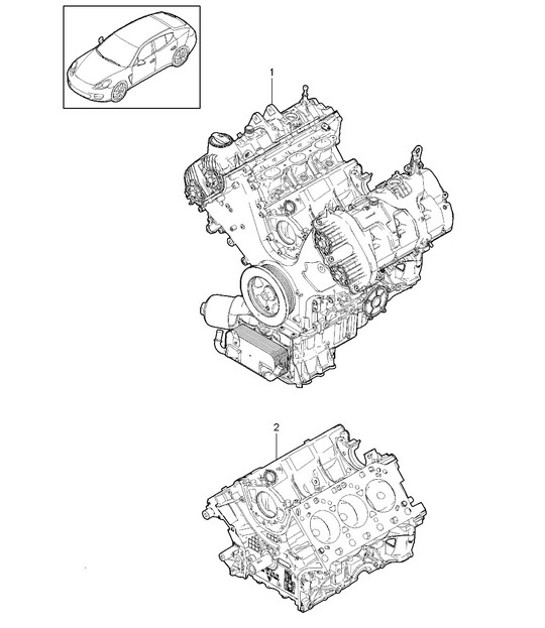 Diagram 101-012 Porsche Cayman 718C (982C) 2017>> Engine