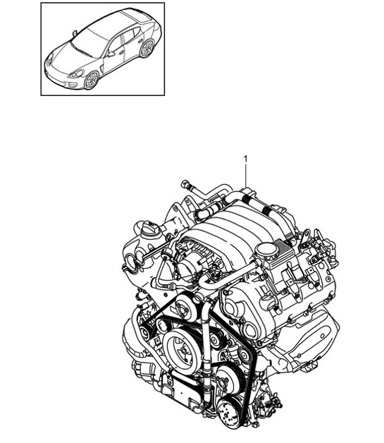 Diagram 101-015 Porsche 992.1 Turbo S Cabriolet 3.8L 2020-24 
