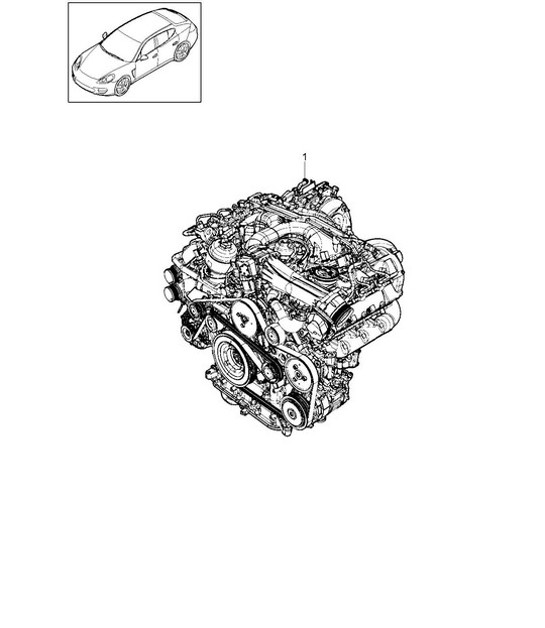 Diagram 101-025 Porsche 356 (1950-1965) Engine