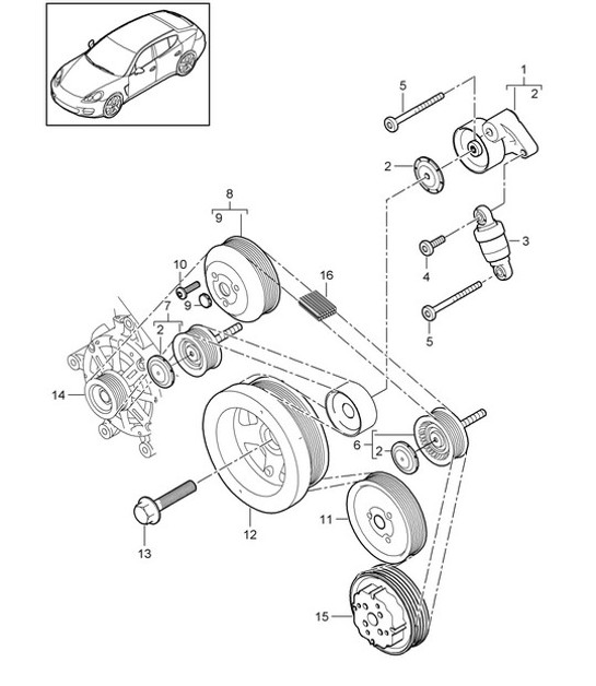 Diagram 102-070 Porsche 992 (911) MK2 2024>> 