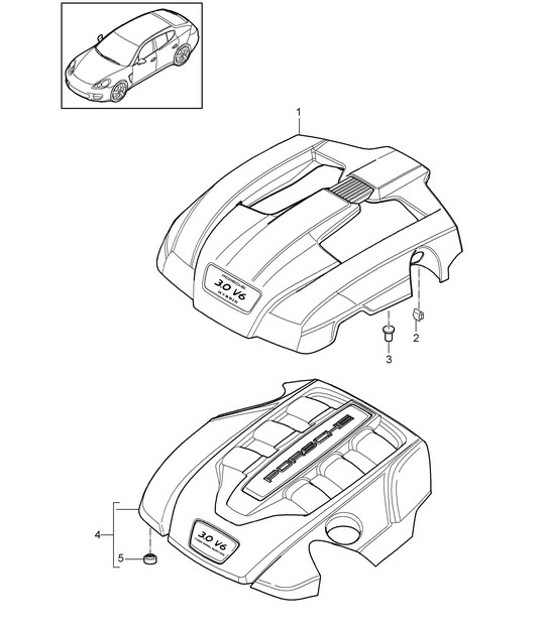 Diagram 103-040 Porsche Macan (95B) MK1 (2014-2018) Engine