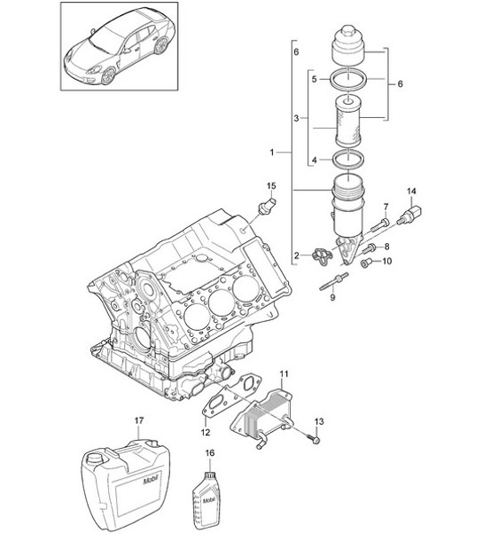 Diagram 104-075 Porsche 928 (1978-1995) 