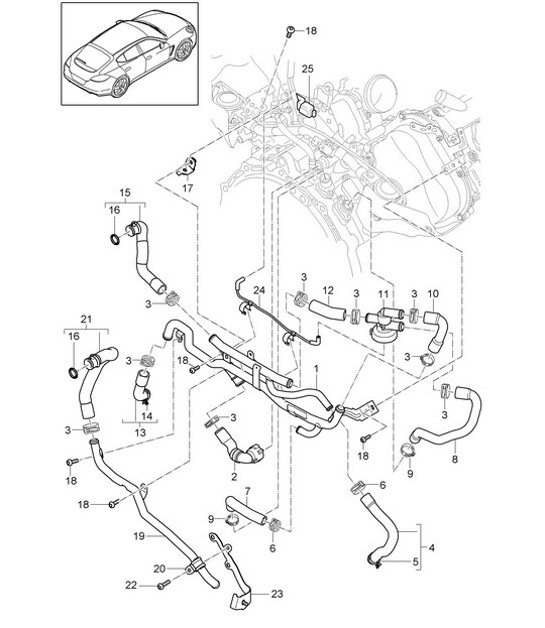 Diagram 105-062 Porsche 911 & 912 (1965-1989) Engine