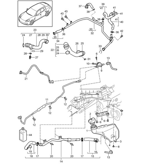 Diagram 105-065 Porsche Boxster 718 (982) 2017>> Engine