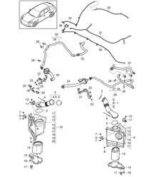 Appendix / Air cleaner system (Model: 4840,CXPA, CXRA,CXR+ PR:015)  Panamera 970 (G1) 4.8L GTS 2010-16