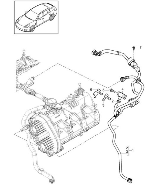 Diagram 107-010 Porsche Cayman 987C / 981C (2005-2016) Engine