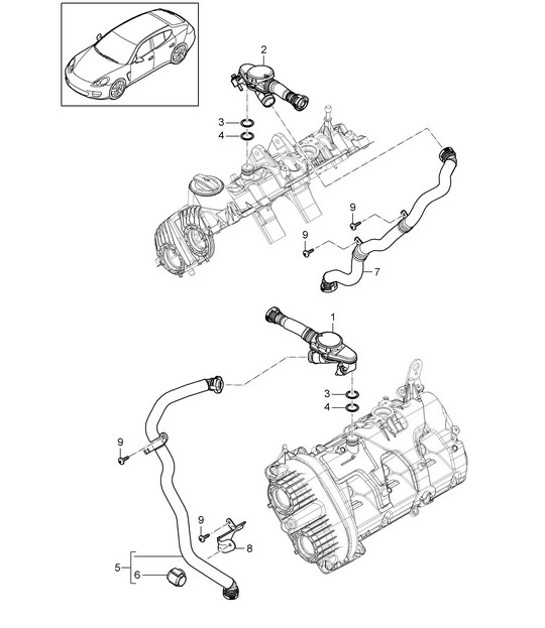 Diagram 107-021 Porsche 911 & 912 (1965-1989) Engine