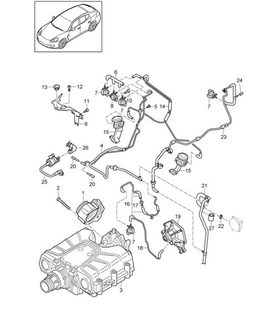 Diagram 107-022 Porsche 991.1 Carrera C2S / GTS 3.8L (400/430 Bhp) 2012-16 Engine