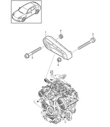 Supporto Motore 7PP199331A Per Porsche Cayenne, Macan, Panamera – Staffa Superiore Motore, Ricambio Aftermarket