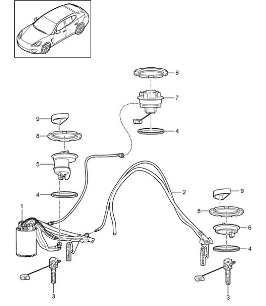 Diagram 201-010 Porsche 992 (911) MK2 2024>> 