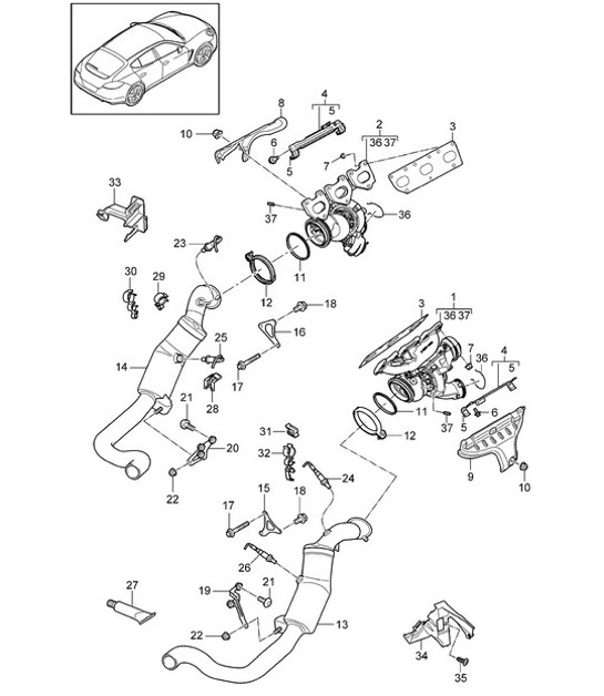 Diagram 202-020 Porsche Macan-e (95C) Electric 2024>> 