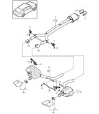 Fuel System, Exhaust System Panamera 970 MK1 (2009-2013)