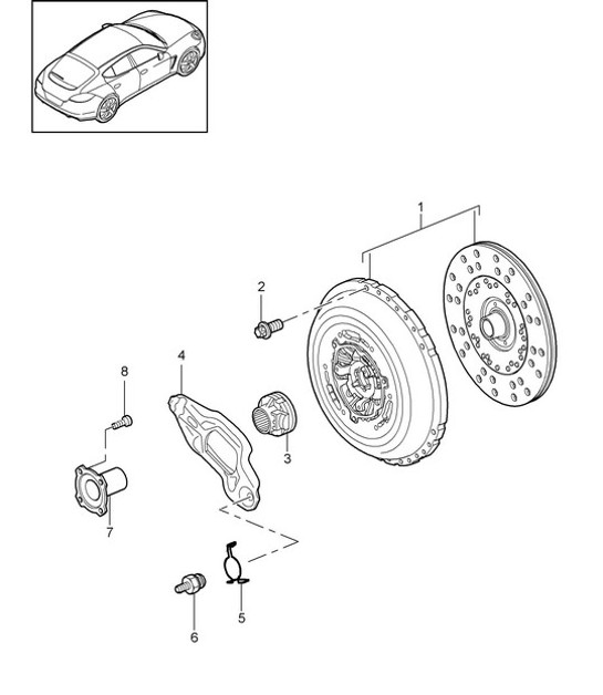 Diagram 301-000 Porsche 356 (1950-1965) Transmission