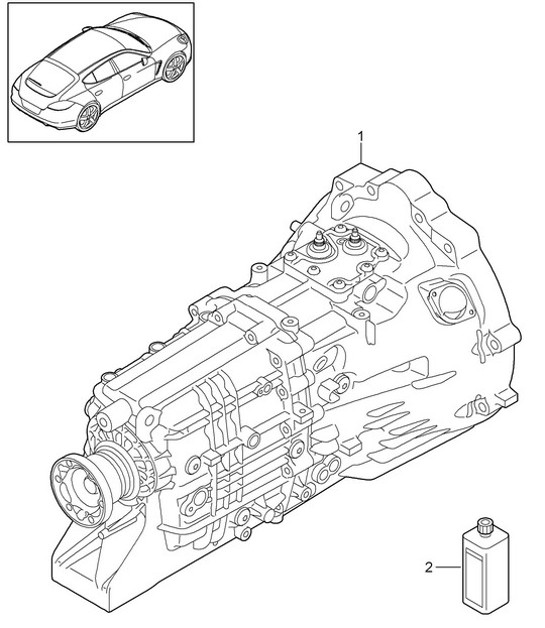 Diagram 302-000 Porsche 971.2 Panamera Turbo S 4.0L V8 2021-23 