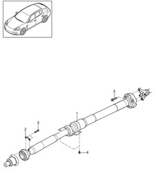 Cardan shaft Panamera 970 (G1) 2010-16