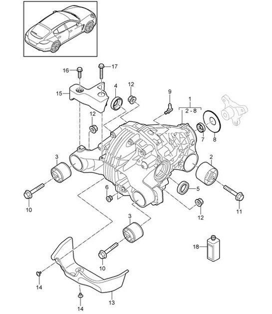 Diagram 305-030 Porsche 991 (911) MK2 2016-2019 Transmission