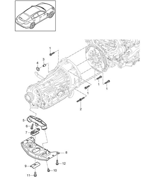 Diagram 306-010 Porsche Macan (95B) MK1 (2014-2018) Transmission