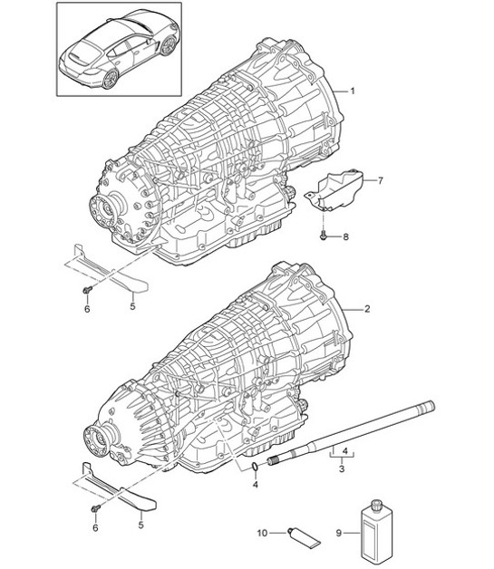 Diagram 320-000 Porsche Macan (95B) MK1 (2014-2018) Transmission
