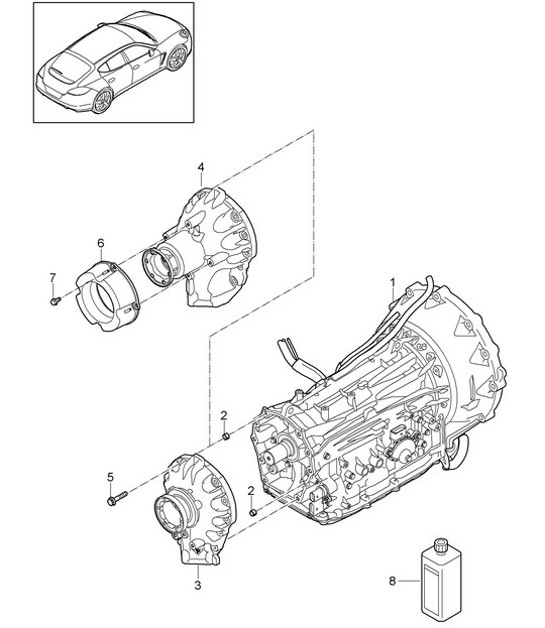 Diagram 320-005 Porsche 997 (911) MK2 2009-2012 Transmission