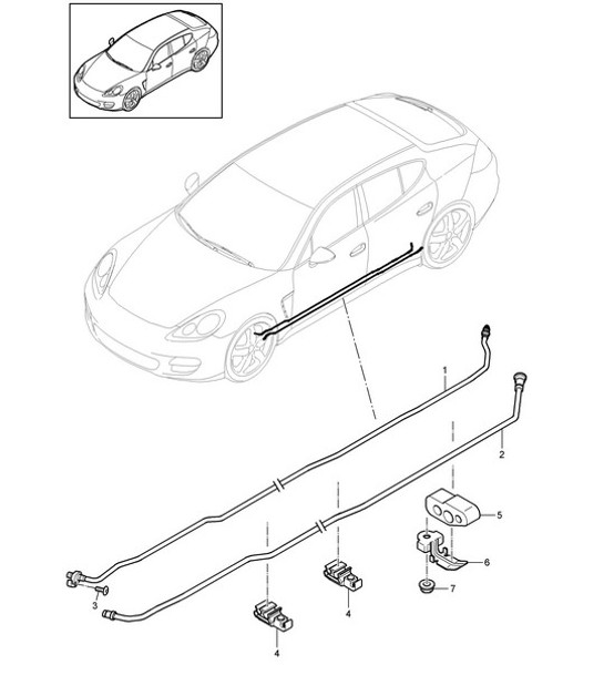 Diagram 402-025 Porsche 997 (911) MK1 2005-2008 Front Axle, Steering 