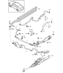 Power steering / Lines / Oil cooler (Model: 4620,4640, 4820,4840, 4870,CGEA, CGE,CGFA, CRCB,CRCC+ PR:-351) Panamera 970 (G1)  >>2013