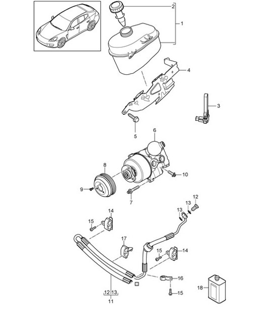 Diagram 403-047 Porsche Boxster 718 (982) 2017>> Front Axle, Steering 