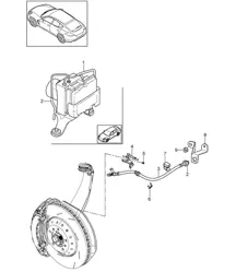 Brake lines / Front axle Panamera 970 (G1) 2010-16