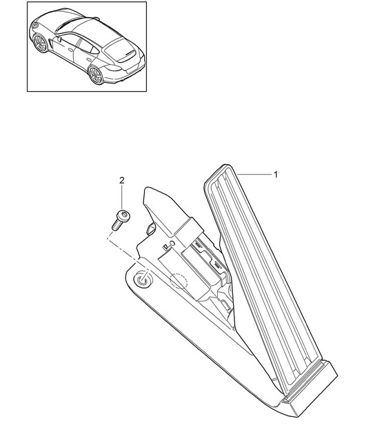 Pedals throttle control Panamera 970 (G1) 2010-16