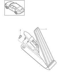 Pedals throttle control Panamera 970 (G1) 2010-16