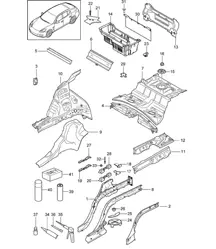 Rear end Panamera 970 (G1) 2010-16