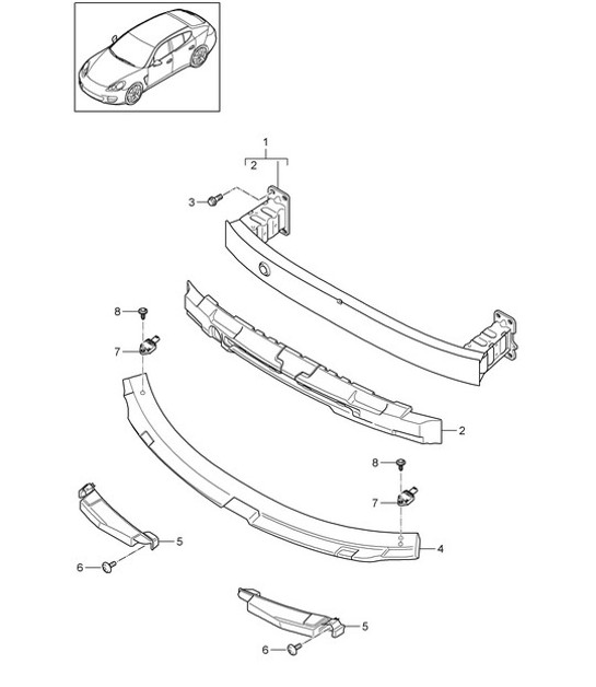 Diagram 802-007 Porsche 997 (911) MK2 2009-2012 Body