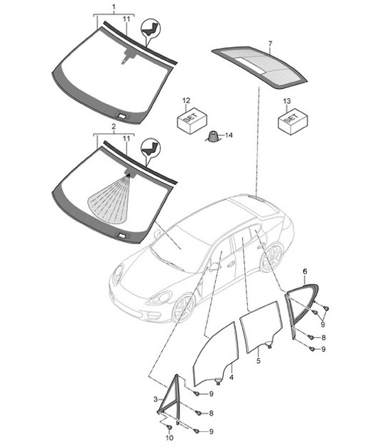 Diagram 805-005 Porsche 997 (911) MK1 2005-2008 Body