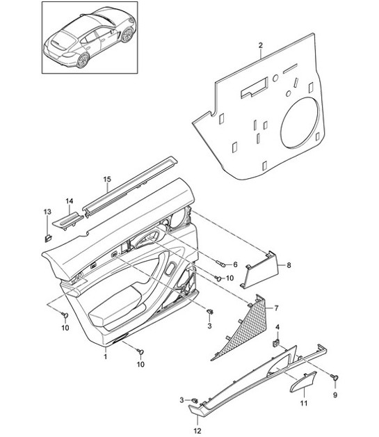 Diagram 807-012 Porsche 955  Cayenne Turbo S 4.5L 2006>> Body