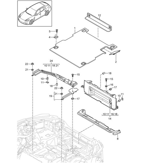 Diagram 807-042 Porsche 992 (911) MK1 2019-2024 Body