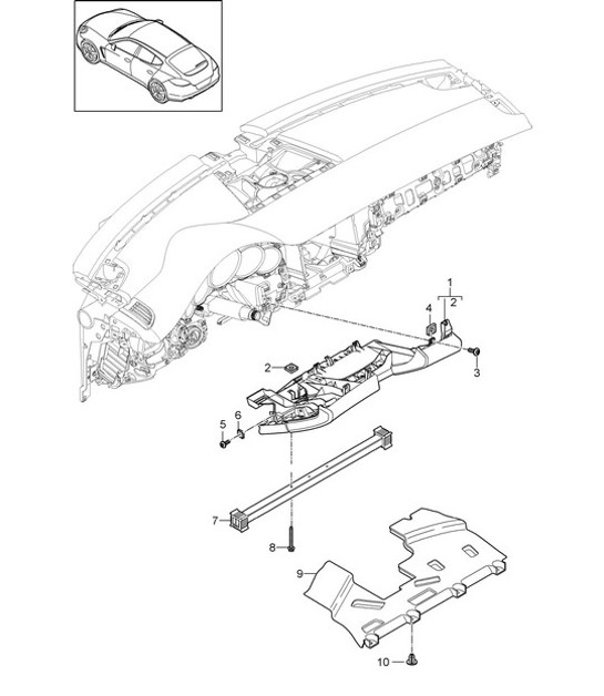 Diagram 809-010 Porsche 944 (1982-1991) 