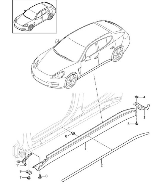 Diagram 810-005 Porsche Macan (95B) MK1 (2014-2018) Body