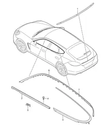 Decorative fittings Panamera 970 (G1) 2010-16