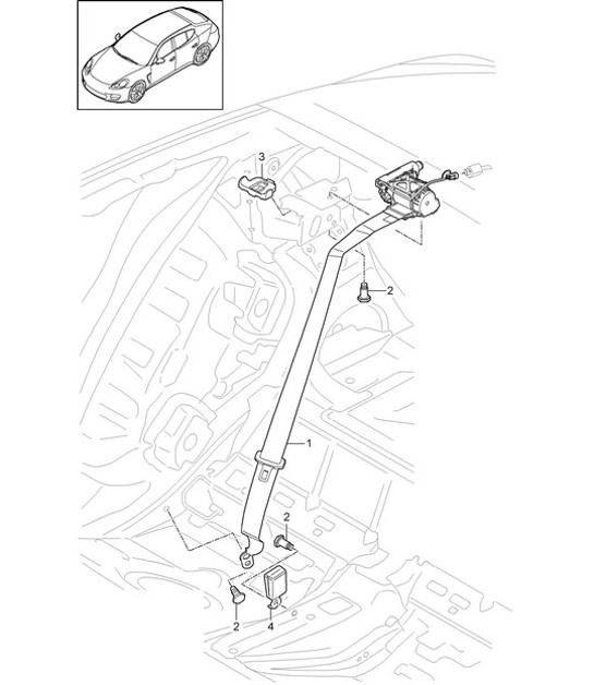 Diagram 812-005 Porsche 356 (1950-1965) Body