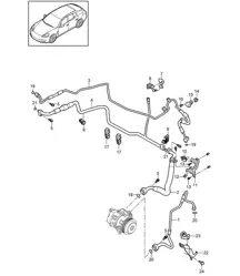 Refrigerant circuit Panamera 970 (G1) 2010-16