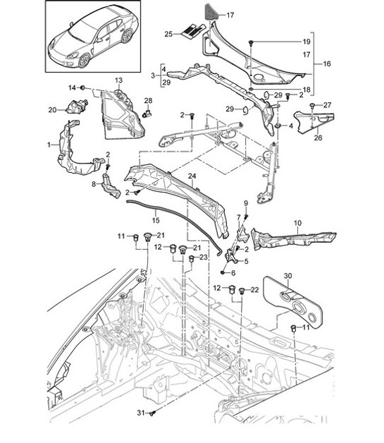 Diagram 813-035 Porsche Cayman 718C (982C) 2017>> Body