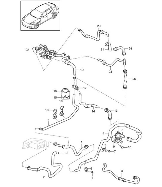 Diagram 813-040 Porsche 356 (1950-1965) Body