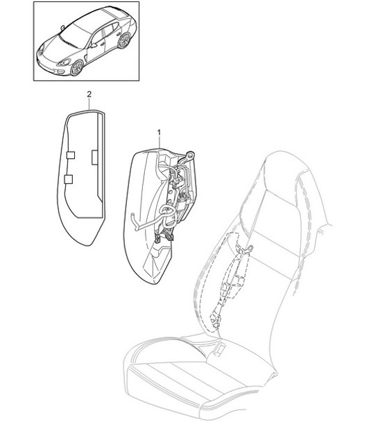 Diagram 817-055 Porsche Macan (95B) MK1 (2014-2018) Body