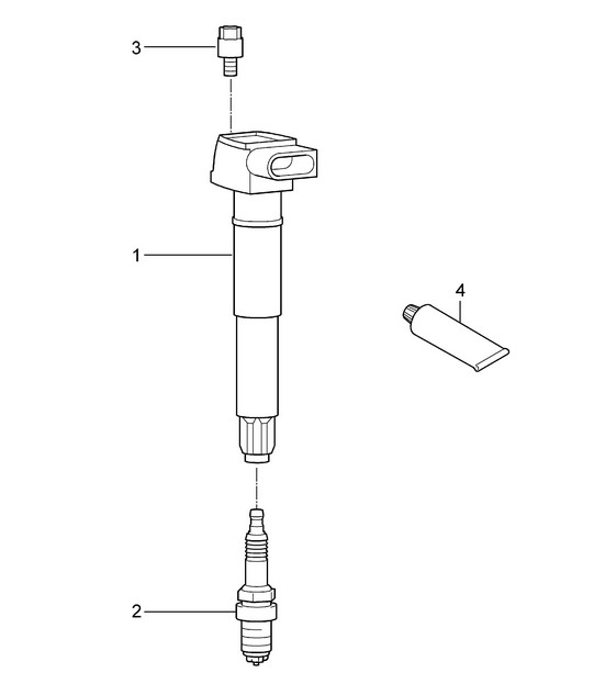 Ignition system Panamera 970 (G1) 2010-16