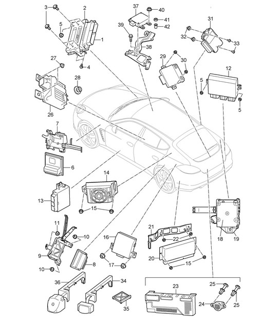 Control units  Panamera 970 (G1) 2010-16