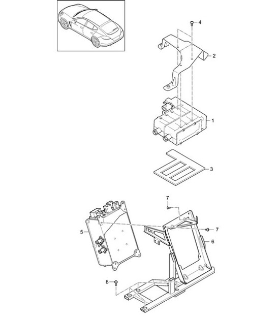 Diagram 901-035 Porsche Cayman 718C (982C) 2017>> Electrical equipment