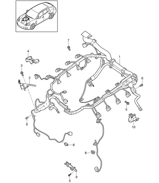Diagram 902-008 Porsche 968 (1992-1995) Electrical equipment