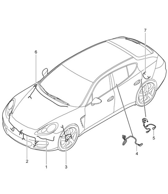 Diagram 902-012 Porsche Cayman 718C (982C) 2017>> Electrical equipment
